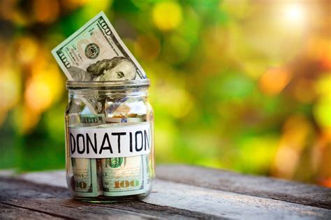 Donating A lot of Money .